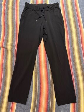 lululemon athletica Black Straight-Leg Drawstring Pants